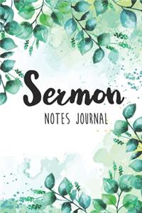 Sermon Notes Journal