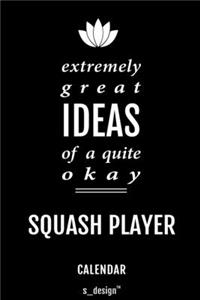 Calendar for Squash Players / Squash Player