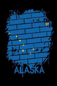 Graffiti Alaska State Flag Journal