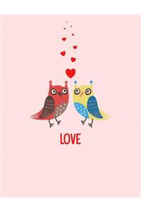 Owls Love Composition Notebook
