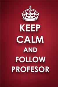 Keep Calm And Follow Profesor