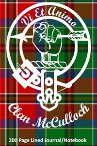 Clan McCulloch 200 Page Lined Journal/Notebook
