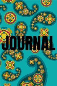 Paisley Background Lined Writing Journal Vol. 24