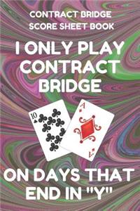Contract Bridge Score Sheet Book