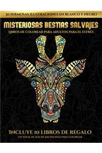 Libros de colorear para adultos para el estrés (Misteriosas bestias salvajes)