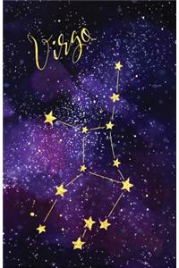 Journal Notebook Zodiac Sign Virgo Constellation