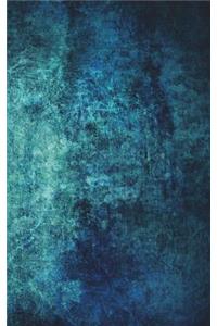 Blue-Green Grunge - Blank Notebook - 5