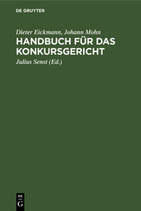 Handbuch Für Das Konkursgericht