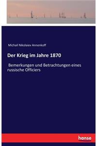 Krieg im Jahre 1870