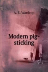 Modern pig-sticking