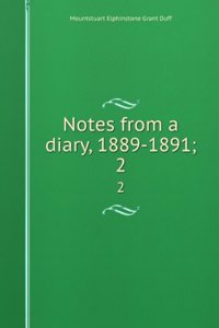 Notes from a diary, 1889-1891;