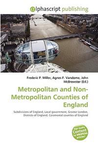 Metropolitan and Non-Metropolitan Counties of England