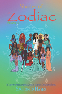 Shades of Zodiac adult coloring book