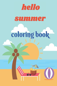 hello summer coloring book
