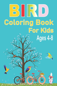 Bird Coloring Book for Kids Ages 4-8