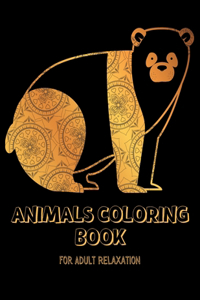 Animals Coloring Book For Adult Relaxation