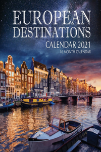 European Destinations Calendar 2021