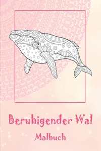 Beruhigender Wal - Malbuch