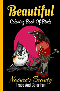 Beautiful Coloring Book Of Birds Nature's Beauty Trace And Color Fun