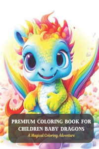 Premium Coloring Book for Children Baby Dragons