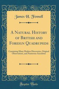 A Natural History of British and Foreign Quadrupeds: Containing Many Modern Discoveries, Original Observations, and Numerous Ancedotes (Classic Reprint)