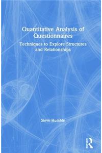Quantitative Analysis of Questionnaires