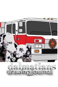 Dalmatian fire dogs children's and adults coloring book creative journal