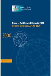 Dispute Settlement Reports 2000: Volume 5, Pages 2235-2620