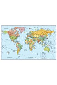 Signature World Folded Wall Map: Mwrf