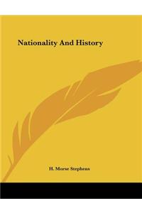 Nationality And History