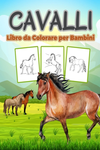 Cavalli Libro da Colorare per Bambini
