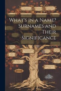 What's in a Name? Surnames and Their Significance