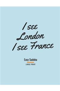 I See London I See France: 100 Easy Puzzles In Large Print