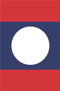 Laos Flag Notebook - Lao Flag Book - Laos Travel Journal