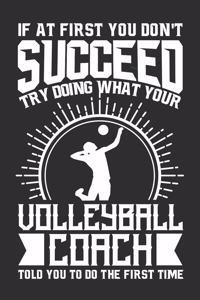 If At First You Don't Succeed Try Doing What Your Tennis Coach Told You To Do The First Time