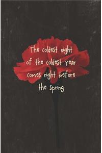 The Coldest Night of the Coldest Year Comes Right Before the Spring