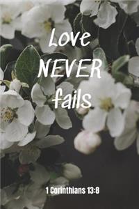 Love never fails - 1 Corinthians 13