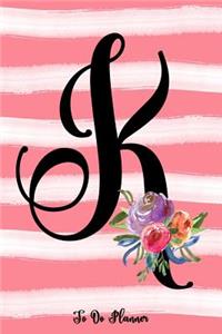 Monogram K Notebook