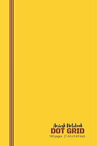 Amiesk Notebook - Dot Grid Notebook - 140 pages (7.44 x 9.69 inch)