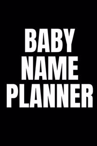 Baby Name Planner