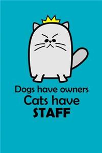 Dogs Have Owners, Cats Have Staff