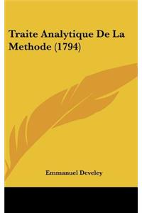 Traite Analytique de La Methode (1794)