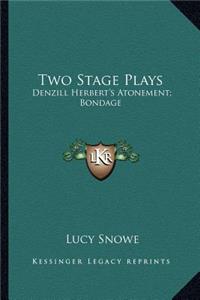 Two Stage Plays