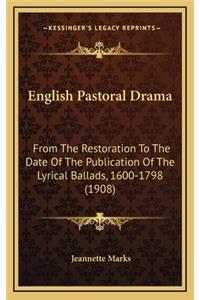 English Pastoral Drama