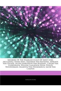 Articles on Members of the Haarlem Guild of Saint Luke, Including