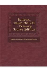 Bulletin, Issues 258-284
