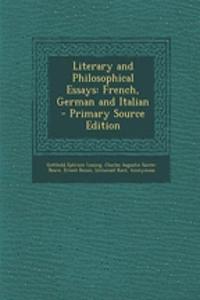 Literary and Philosophical Essays