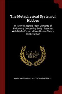 Metaphysical System of Hobbes