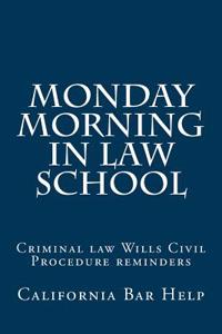 Monday Morning in Law School: Criminal Law Wills Civil Procedure Reminders