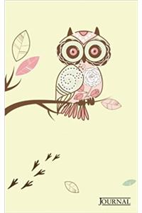 Owl Blank Journal Book 5 x 8 inch 102 page no line
